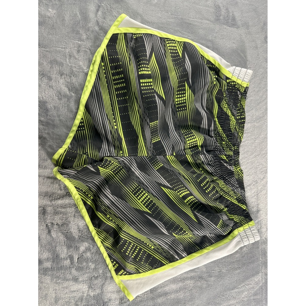 Danskin Now Women's Athletic Shorts Black Neon‎ Geometric Print